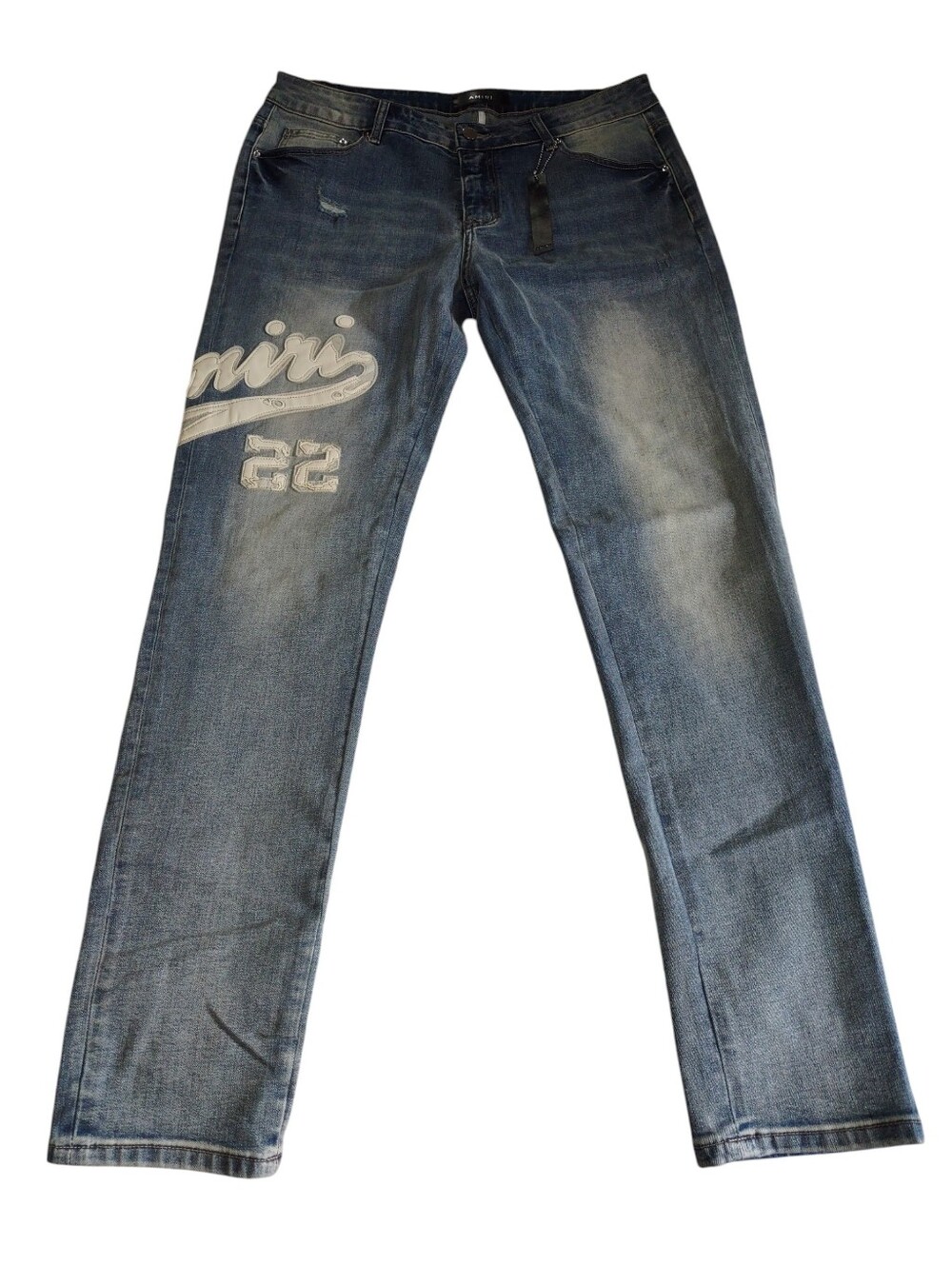Amiri Size 34 Varsity Blue Jeans